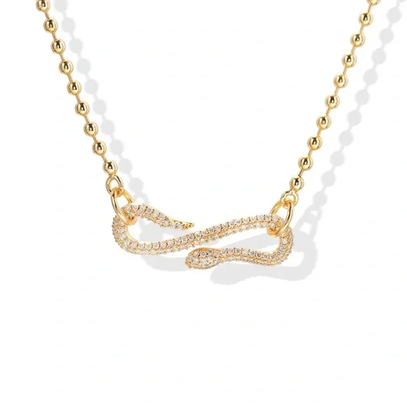 Crystal Haze Snake necklace - Picture 6 of 6